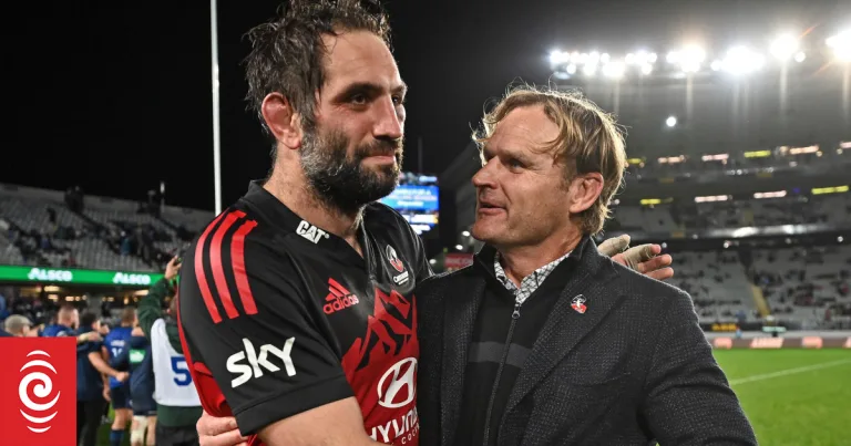 Good buy: Sam Whitelock, a legend of the All Blacks, concluded his illustrious rugby career…..