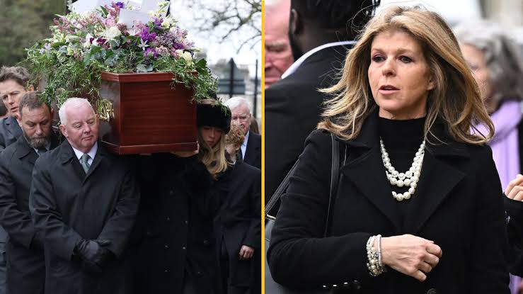 Heartbreaking: Kate Garraway’s daughter carries father Derek Draper’s coffin into same church parents married for funeral