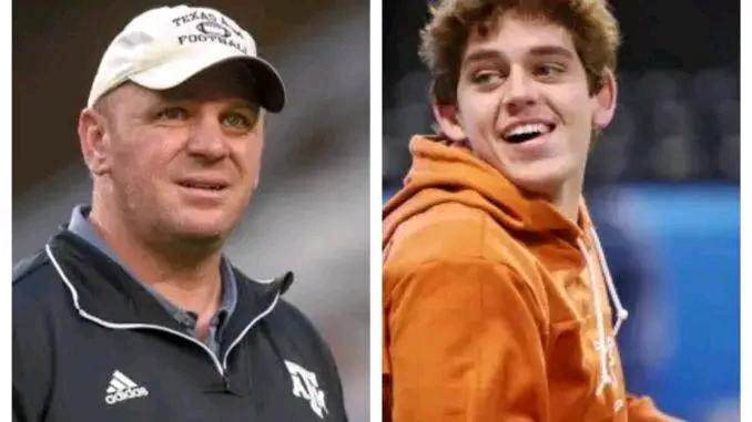The results of the anticipated indoor meeting between Texas A&M coach Arch Manning and the five-star Longhorns quarterback…