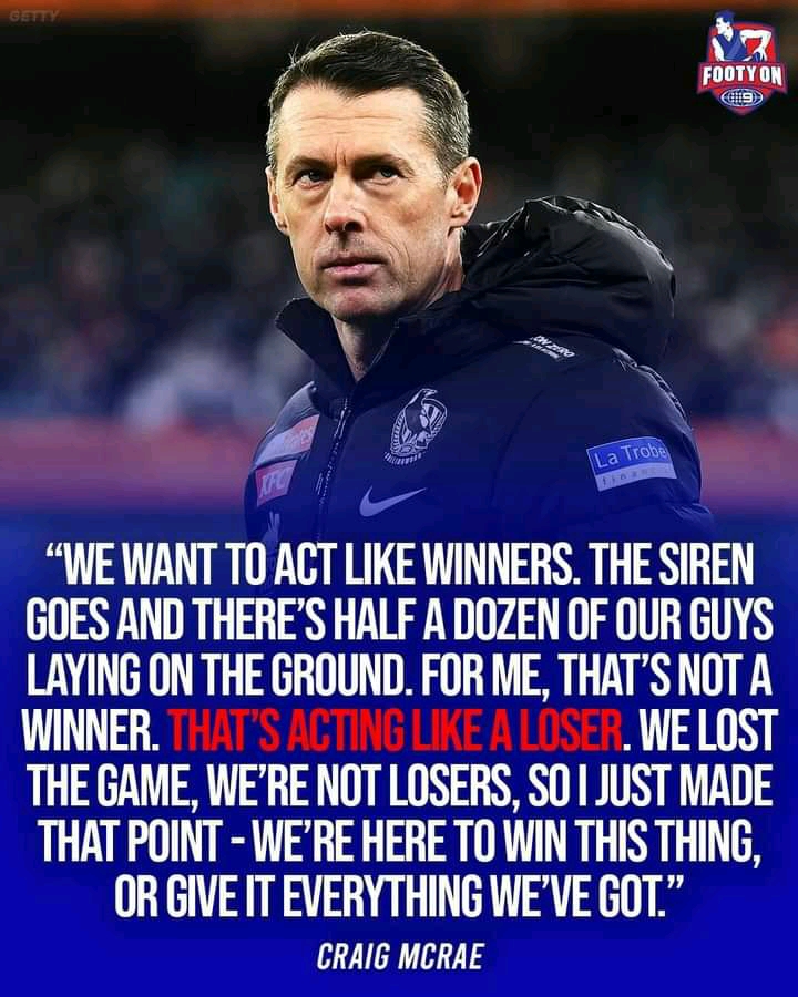 JUST NOW: collingwood head coach Craig McRae left,a shocking massage to entire team concerning……