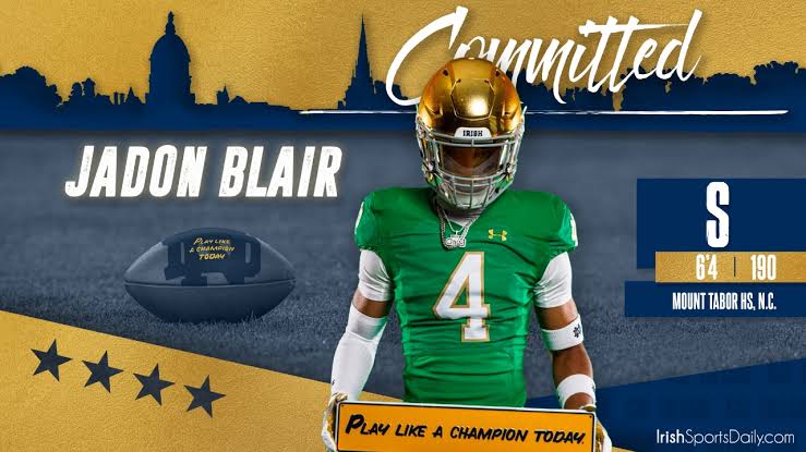 BREAKING: 2025 S JaDon Blair Commits To Notre Dame Irish…
