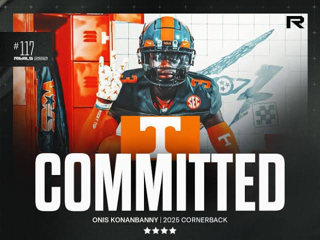 COMMIT ALERT: 2025 4-star DB Onis Konanbanny picks Tennessee…