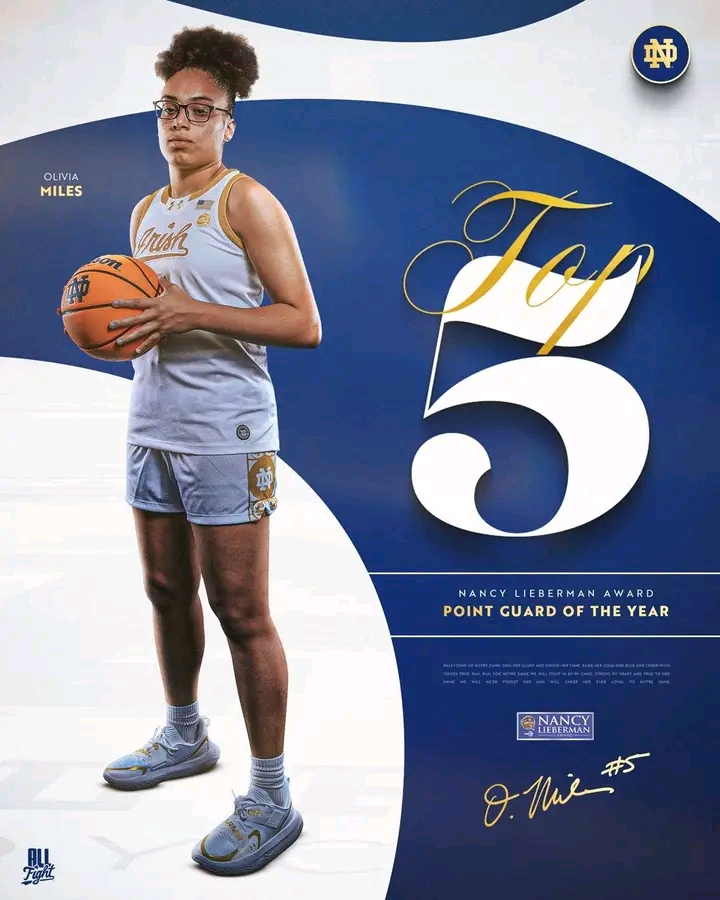 Newsstand: Olivia Miles of Notre Dame is a finalist for the honor of point guard of the year…