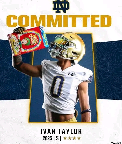 Ivan Taylor, Son of Former NFL CB Ike, Flips Commitment to Notre Dame Over Michigan and Alabama…