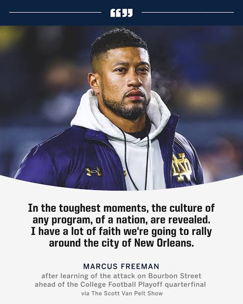 Marcus Freeman on the attack in New Orleans ahead of Notre Dame…
