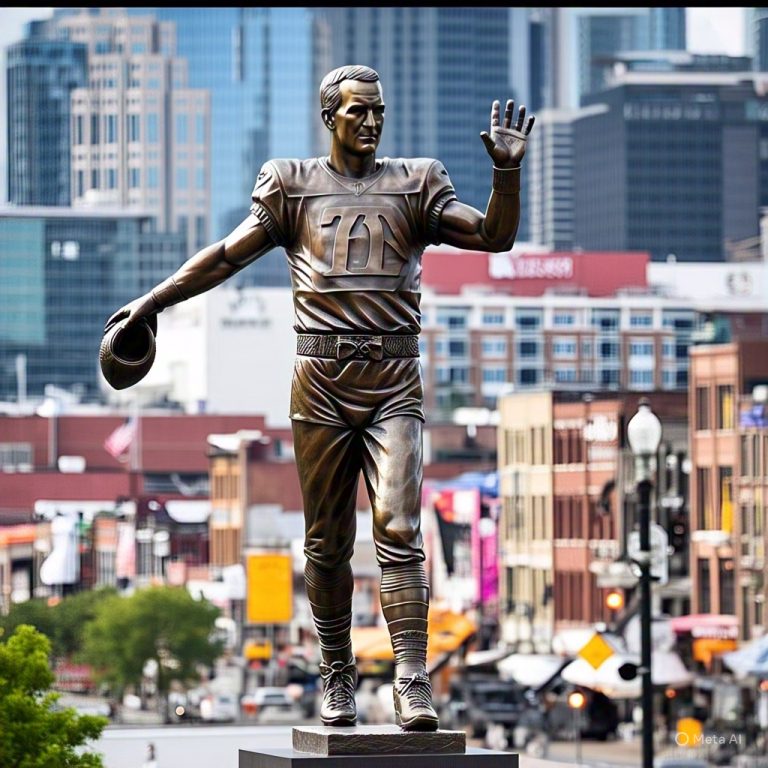 Knoxville TN : Peyton Manning Statue Immortalized – A Lasting Tribute to a Tennessee Legend” Peyton Manning never wanted a statue, said the work was never about him. But Tennessee Vols football gave him one anyway, an uncommon favor for a Man who gave us everything. His legacy cast in bronze, built on love, hard work and…………..