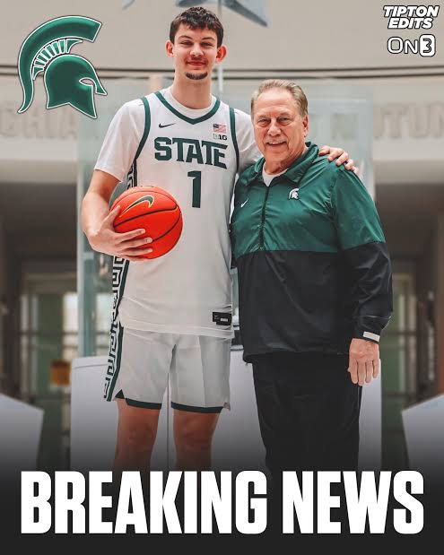 Breaking on ESPN: World’s Tallest Hoops Phenom Shocks the Nation—Turns Down Multi-Million SEC Contracts to Join Michigan State In a Stunning Twist, Guinness World Record Holder Snubs Powerhouses Florida, Kentucky, and Texas to Chase Glory with the Spartans! Full story at the link……………