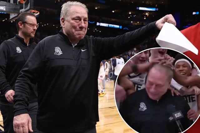 Breaking News: Tom Izzo Breaks Down in Tears After Michigan State’s Epic Sweet 16 Victory……………..