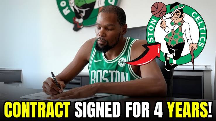 NBA EARTHQUAKE: Kevin Durant INKS MASSIVE 4-Year Deal with Boston Celtics – Entire League STUNNED! 🟢🔥 Boston Just SHATTERED the Balance of Power!…………