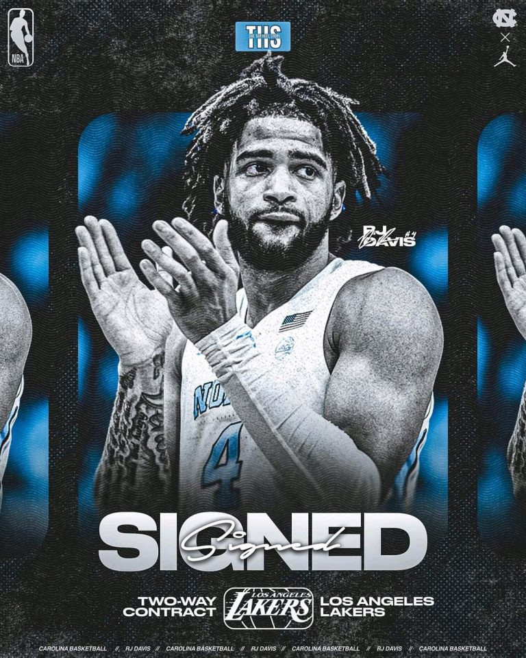 🎉 R.J. Davis Secures Bright Future at UNC with Two-Year Extension Through 2029–30, promise to stay loyal & committed….