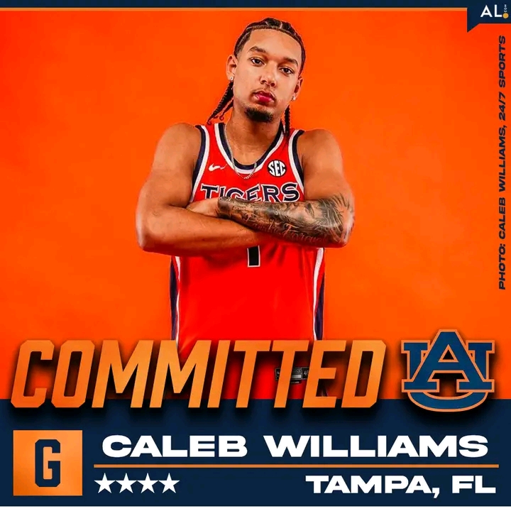 BREAKING: Auburn Lands 4-Star Guard Caleb Williams in Major Recruiting Victory for 2026 Class…………