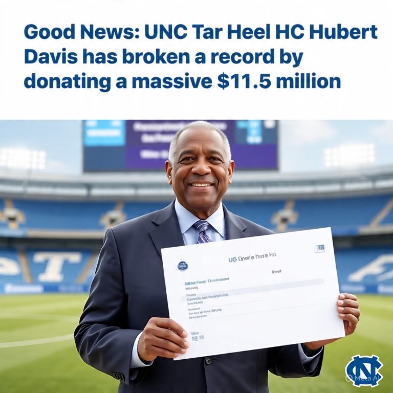 Good News: UNC Tar heel HC Hubert Davis has broken a record by donating a massive $11.5 million on his own  and proceeds to support food equity, climate justice, reducing carbon pollution, combating the climate crisis and….