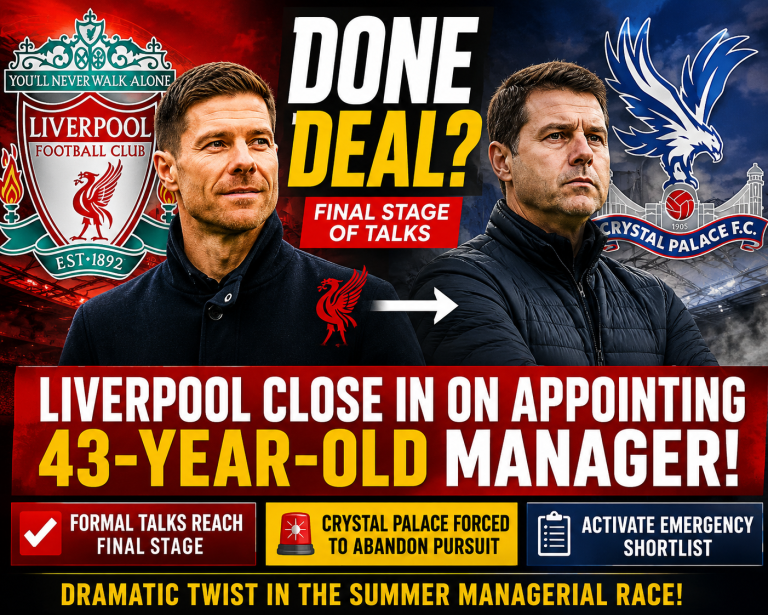 🚨 DONE DEAL? Liverpool Close In on Appointing 43-Year-Old Manager as Formal Talks Reach Final Stage – Crystal Palace Forced to Abandon Pursuit and Activate Emergency Shortlist in Dramatic Twist to Summer Managerial Race