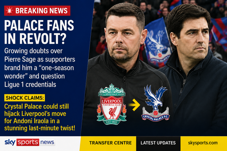 🚨🦅 PALACE FANS IN REVOLT? Growing Doubts Over Pierre Sage as Supporters Brand Him a “One-Season Wonder” and Question Ligue 1 Credentials – With Shock Claims Crystal Palace Could Still Hijack Liverpool’s Move for Andoni Iraola in a Stunning Last-Minute Twist!