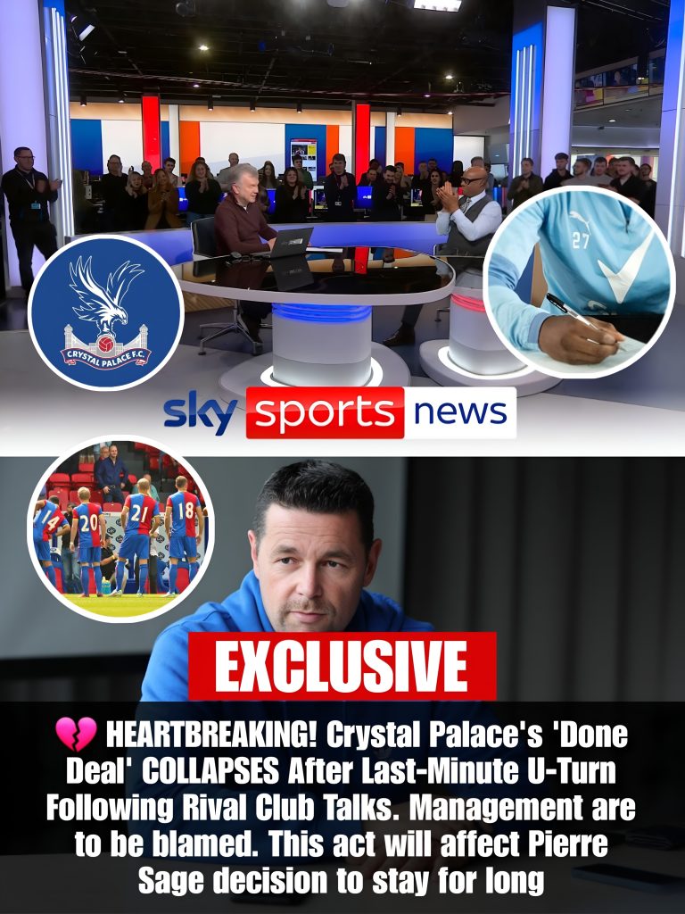 💔 HEARTBREAKING! Crystal Palace’s ‘Done Deal’ COLLAPSES After Last-Minute U-Turn Following Rival Club Talks. Management are to be blamed. This act will affect Pierre Sage decision to stay for long